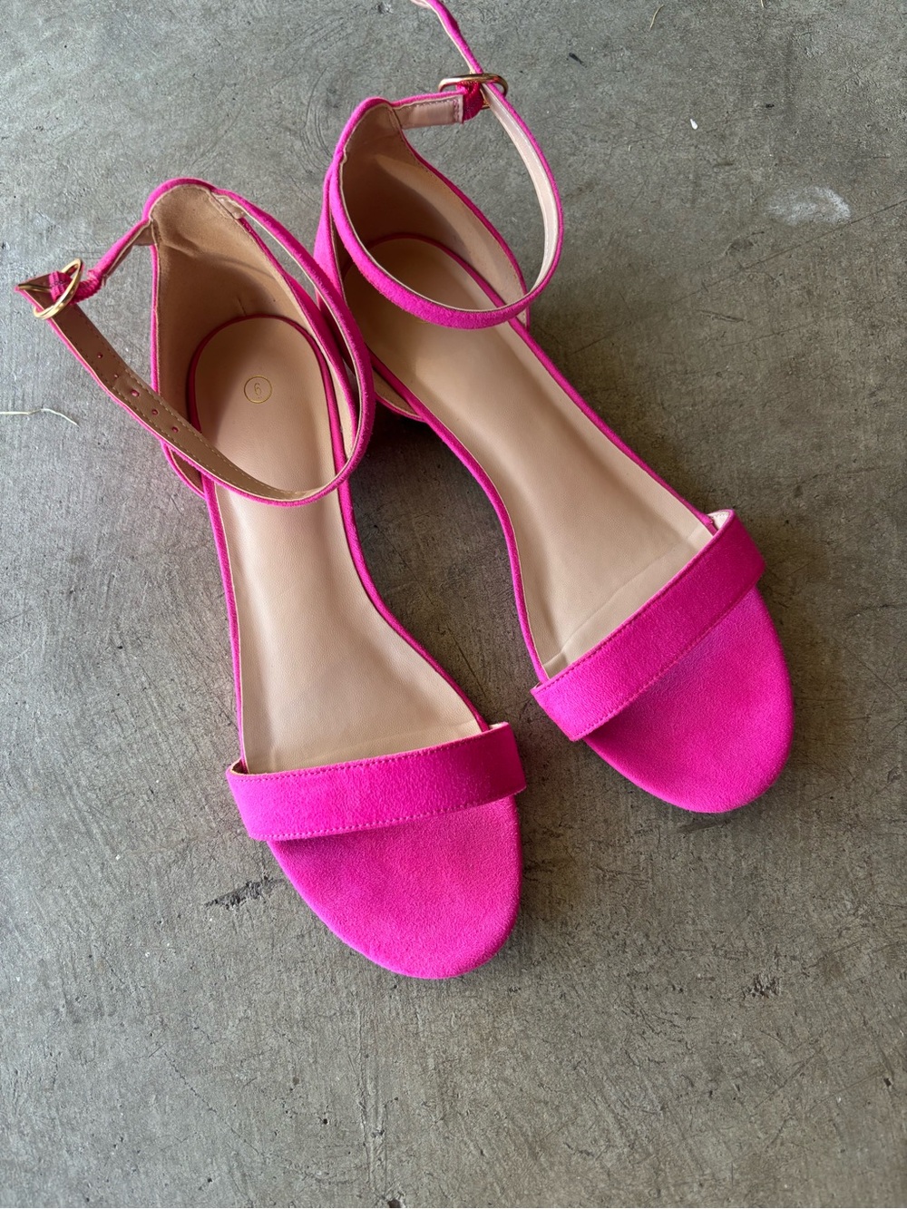 Bright Pink Women’s Ankle-Strap Sandals